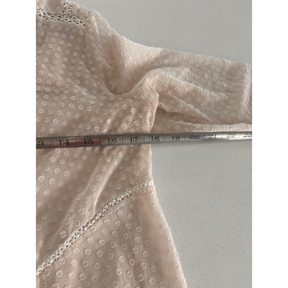 Vanessa Virginia Blouse Medium Textured Lightweight anthropologie - Picture 4 of 10